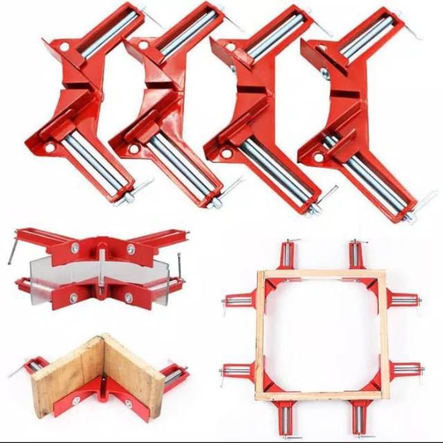 Klem sudut siku - Clamp sudut siku corner - Corner Clamp Penjepit Sudut Frame Kaca Kayu