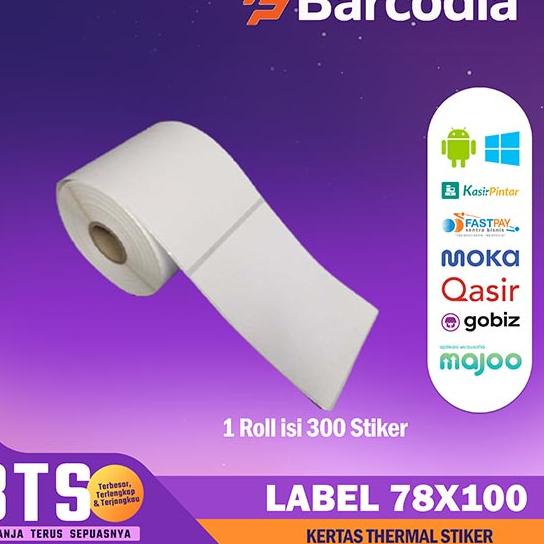 

Limited - Kertas Label Bare 80x100mm - Stiker Label Thermal 80mm - 300 PCS ...