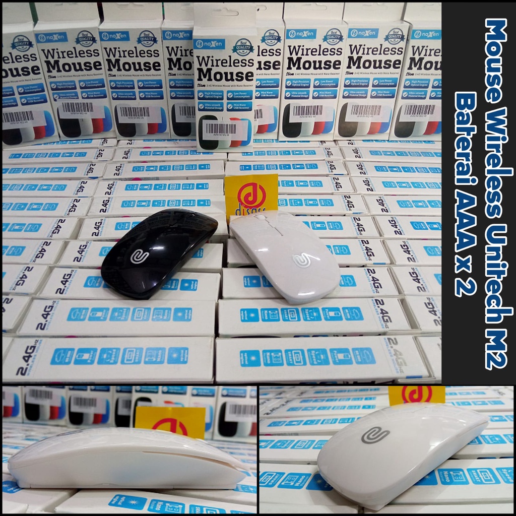 MOUSE WIRELESS UNITECH M2 SLIM DESIGN - DISASS JO0GJA