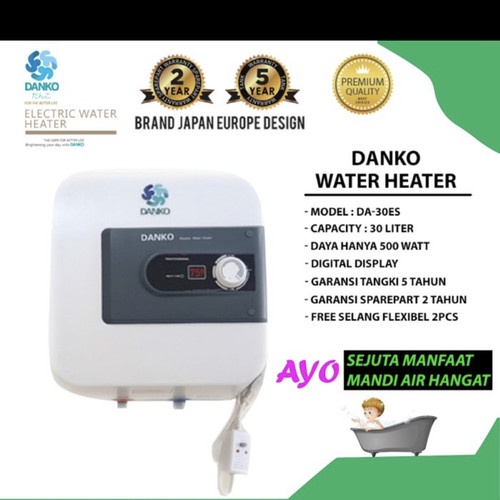 WATER HEATER Listrik Danko ORIGINAL 100% DA 30 ES 30 Liter