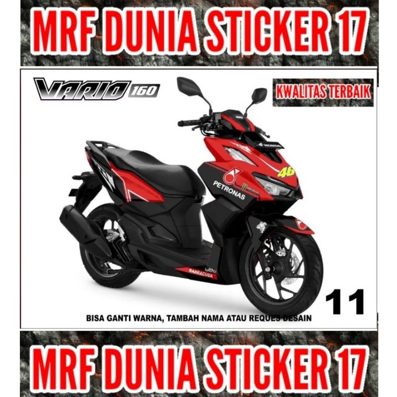 Sticker decal Vario 160 Full Body  Decal Motor Vario 160 Sticker Motor Vario 160 Decal Sticker Motor