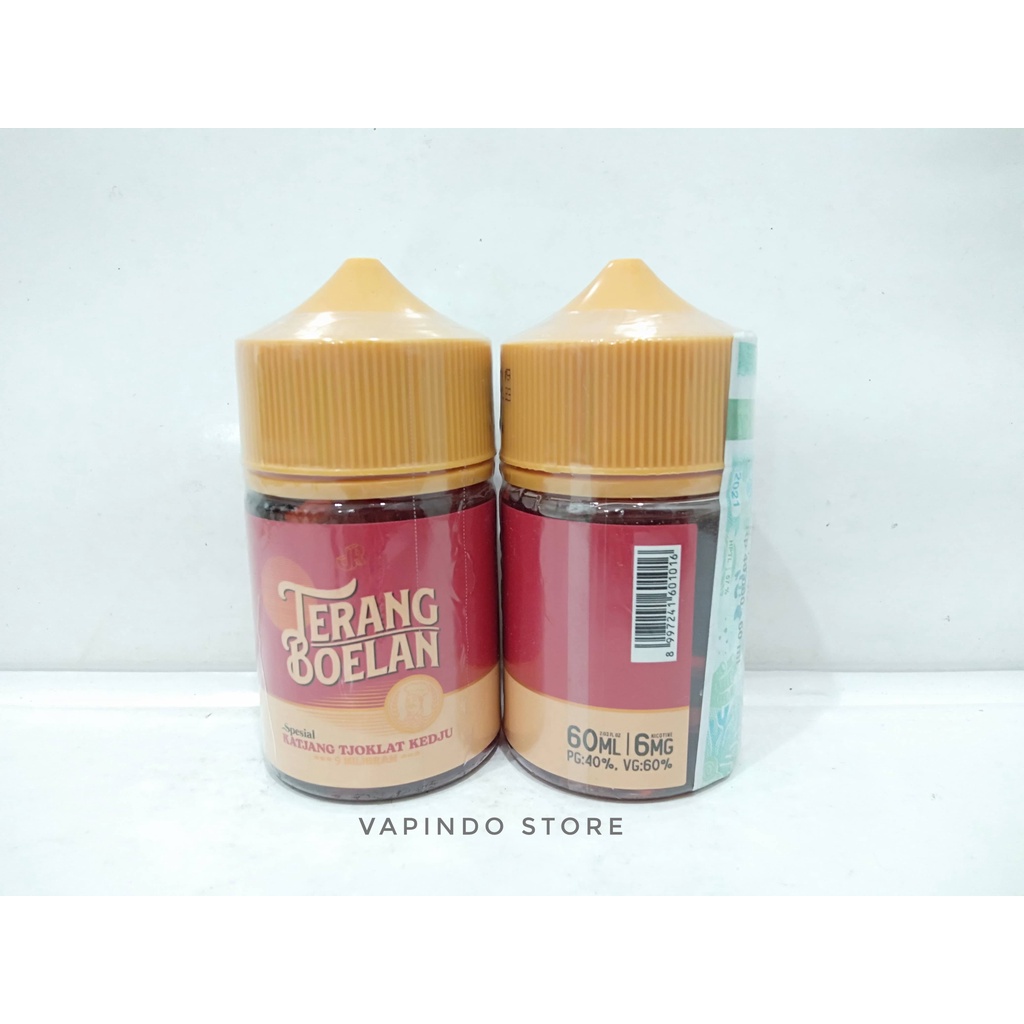 NIC 6MG TERANG BOELAN 60ML KATJANG TJOKLAT KEDJU BY JUSRAKYAT LIQUID