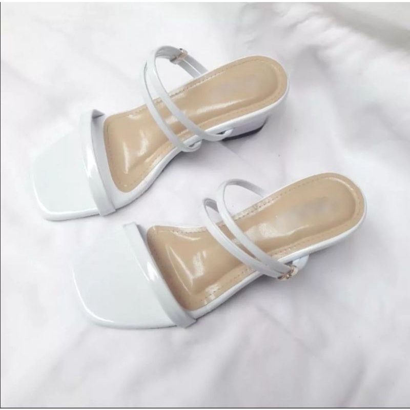 sandal wanita terbaru,sandal heels hak 3 cm simple GG0012