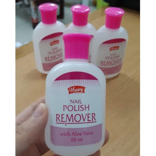 Happy Nail Polish Remover With Aloe Vera Aseton - 65ml