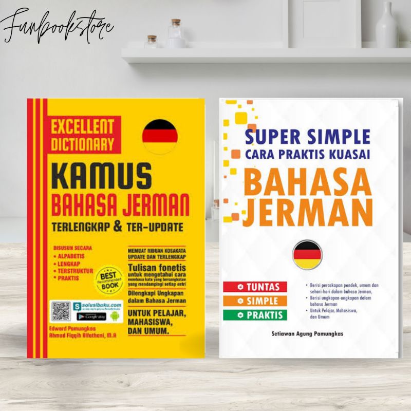 Buku Bahasa Jerman - Super Simple Bahasa Jerman & Excellent Dictionary Bahasa Jerman