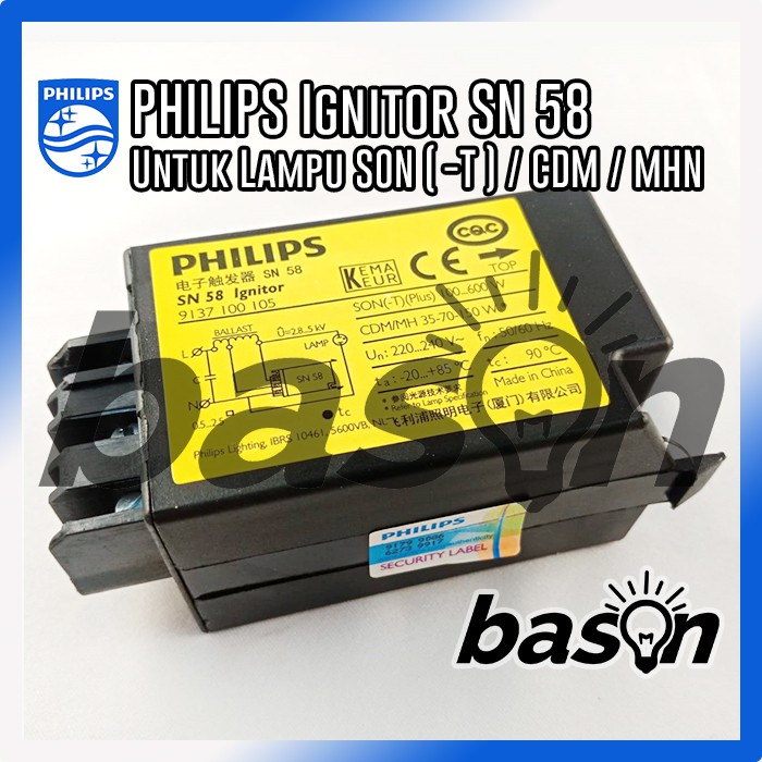 PHILIPS SN 58 Ignitor - SON / CDM