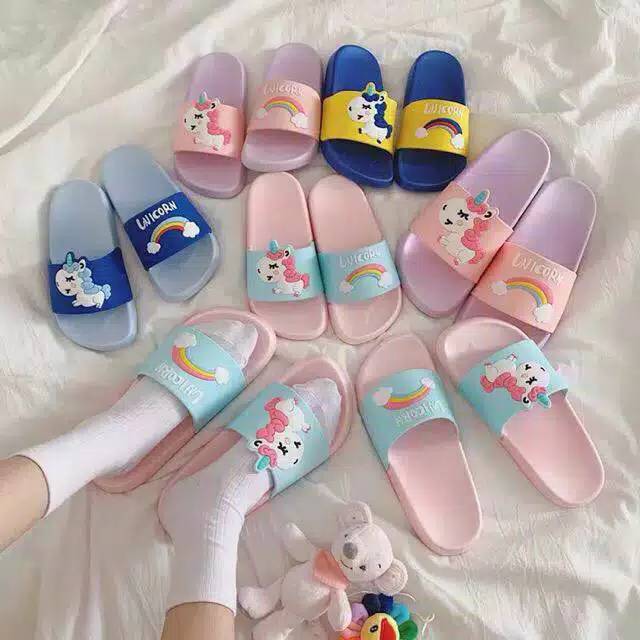 Sandal unicorn dewasa karet timbul 37-40 TG0396