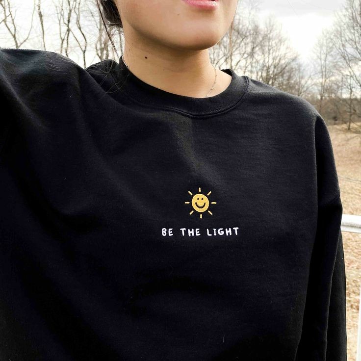 BORDIR SWEATER CREWNECK WANITA BE THE LIGHT SUN BORDIR / SWEATER WANITA TEBAL / SWEATER BORDIR