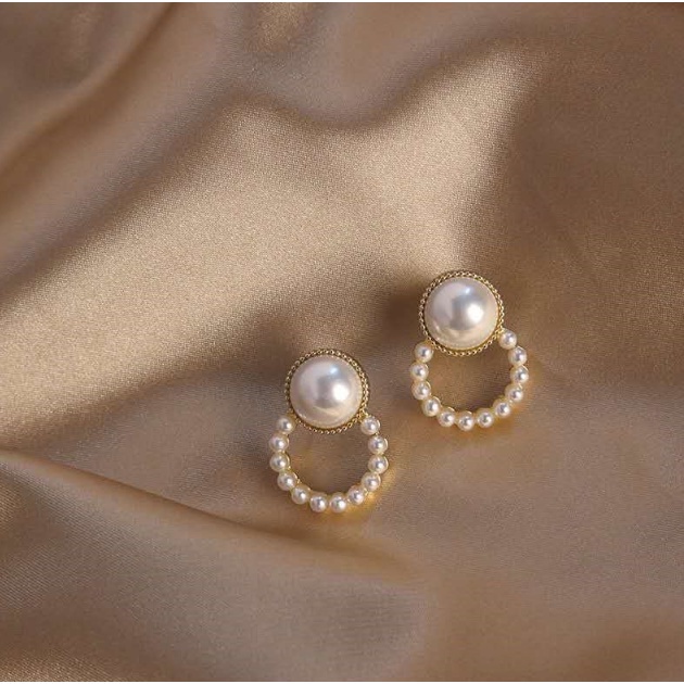 ANTING WANITA KOREA RETRO TUSUK TITANIUM GIWANG SIMPLE ANTING ANAK PEREMPUAN FASHION IMPORT ANT36