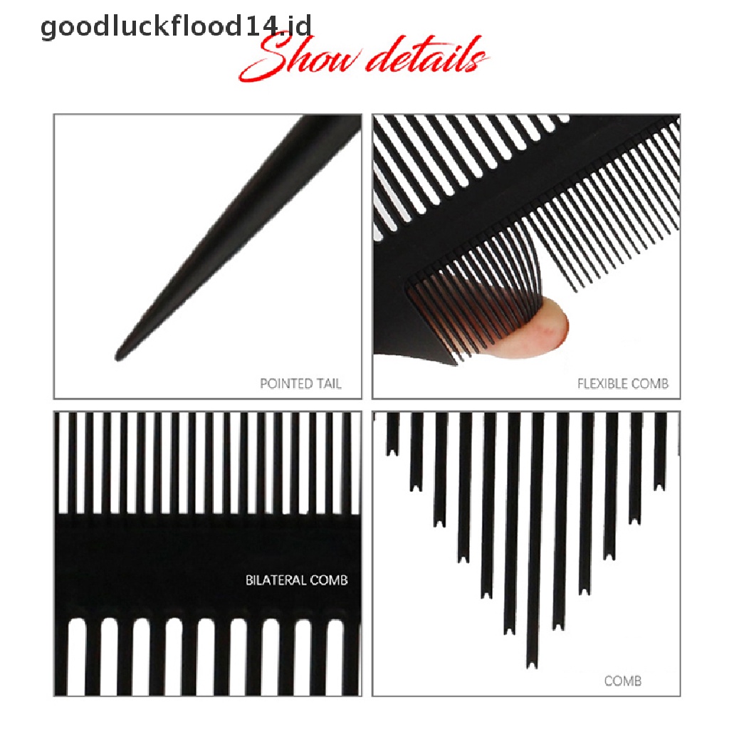 [OOID] Professional Tip Tail Comb For Salon Barber Section Hairdressing DIY Hair Combs ID