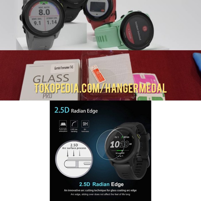 Tempered Glass ANTI GORES GARMIN FORERUNNER 745 FR