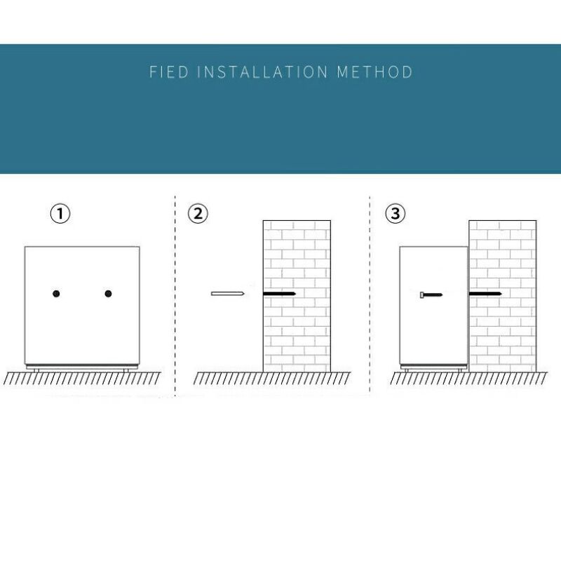 Kotak Brankas Hotel Safety Anti-Theft Box Password 31x20x20 Cm 20e