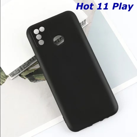 Casing Infinix Hot 11 Play SoftCase Black Matte