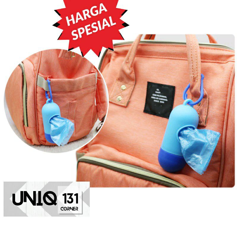 Kantong Sampah Plastik Unik Bentuk Gantungan Tas Capsule Case Plastik Roll Isi 20 Lembar