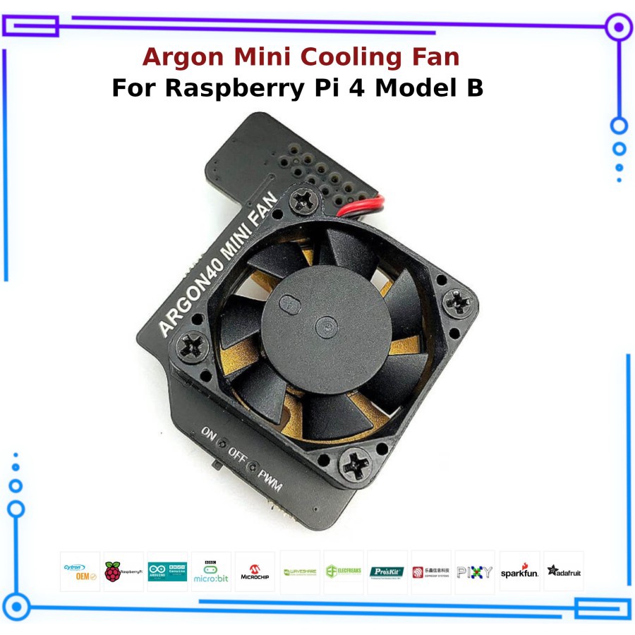 Jual Argon Mini Cooling Fan for Raspberry Pi 4 Model B Shopee Indonesia