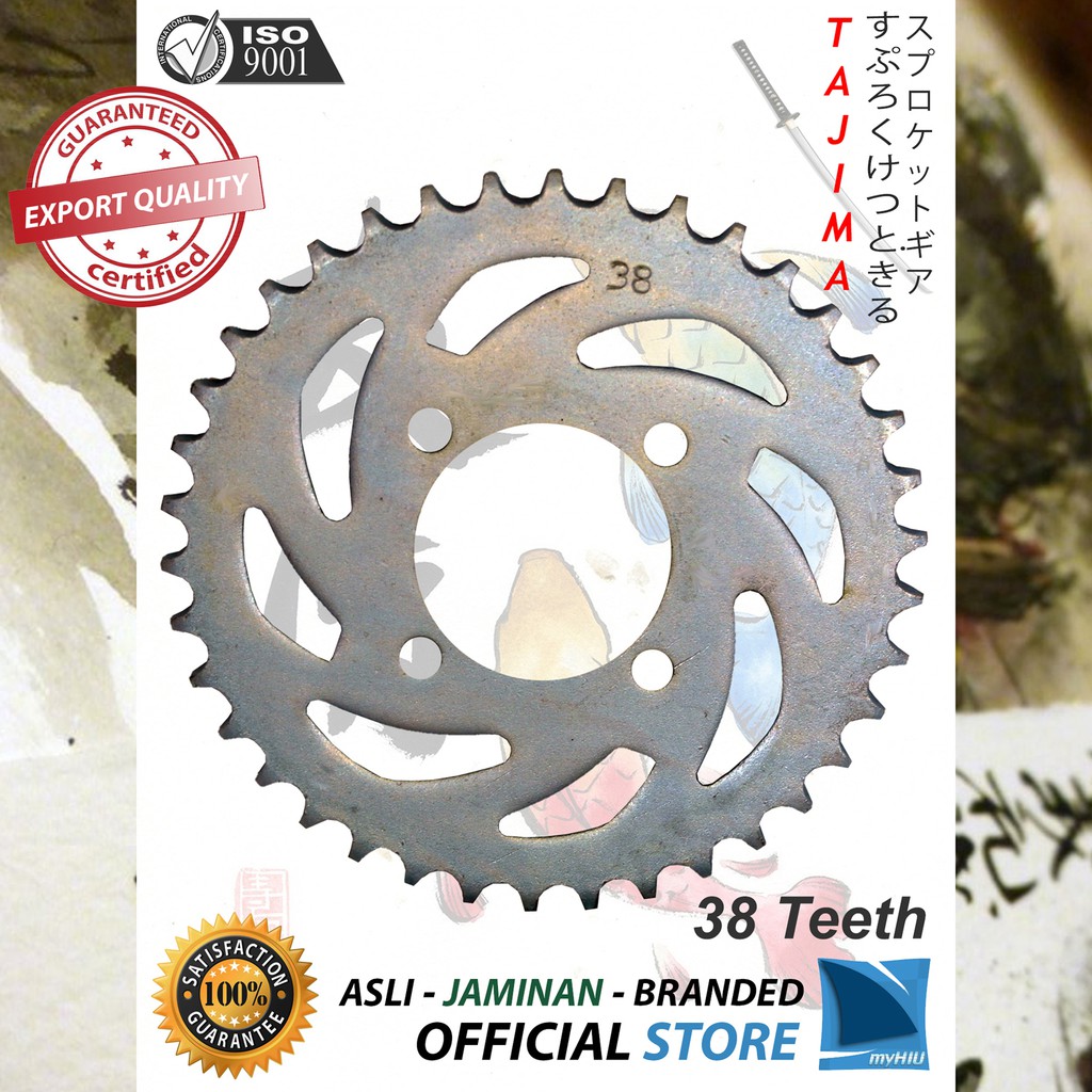 Gigi Tarik 28T ~ 39T SUZUKI Smash / New, Arashi, Titan Gir Belakang - Rear Sprocket Gear TAJIMA-428-29T