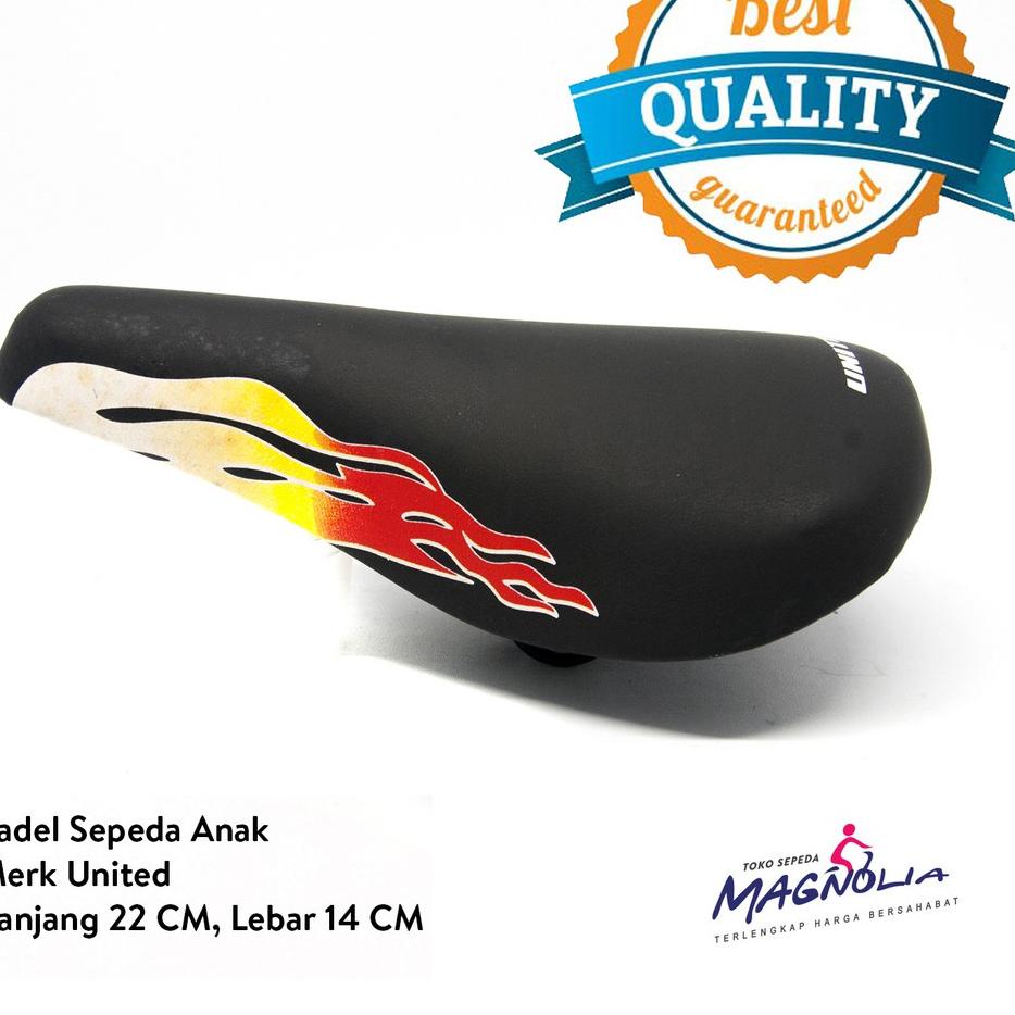 ➲ Sadel Jok Sepeda Sepedah BMX Anak United dengan Clamp Komponen Sepeda Anak ❆