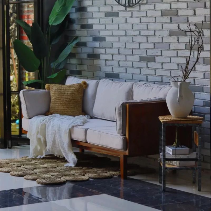 KURSI BANGKU KAYU JATI ASLI  / SOFA JATI