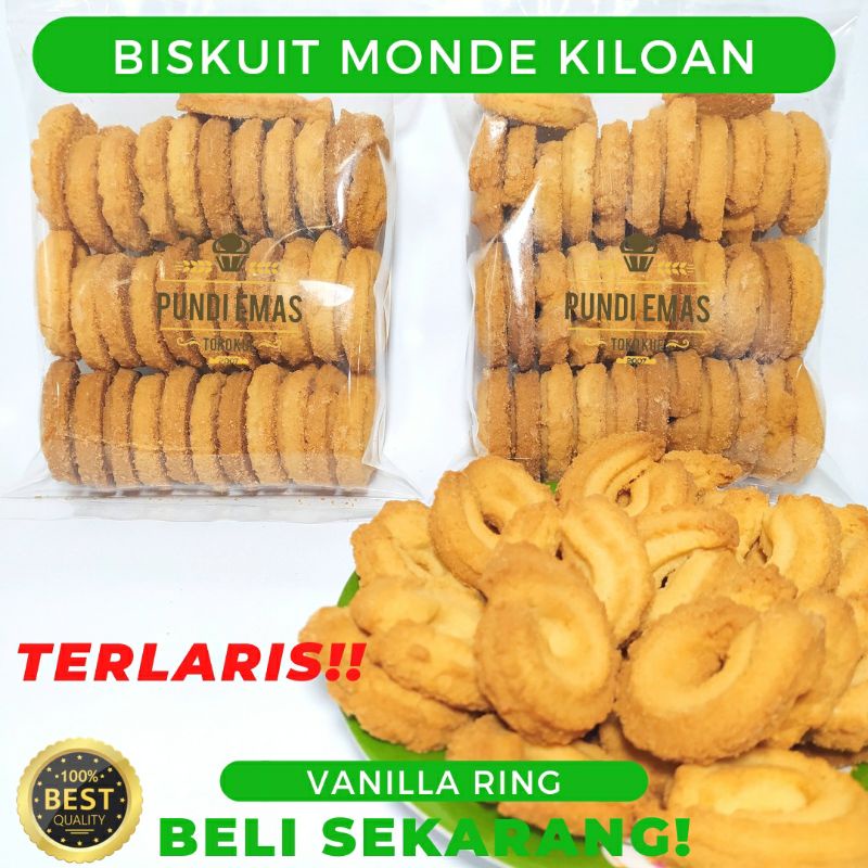 Biskuit Vanilla Ring Kiloan 250 Gram / Danies Terlaris