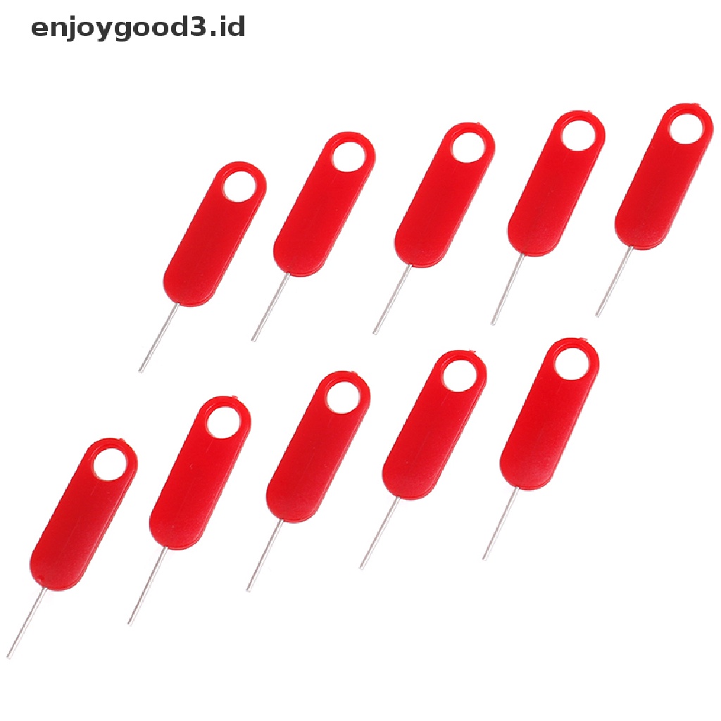 (Rready Stock) 10 Pcs pin Pelepas sim card Warna Merah (ID)