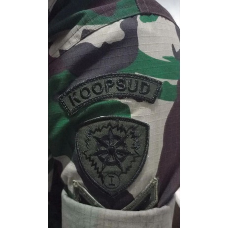 bordir timbul TNI AU/AD/AL custom