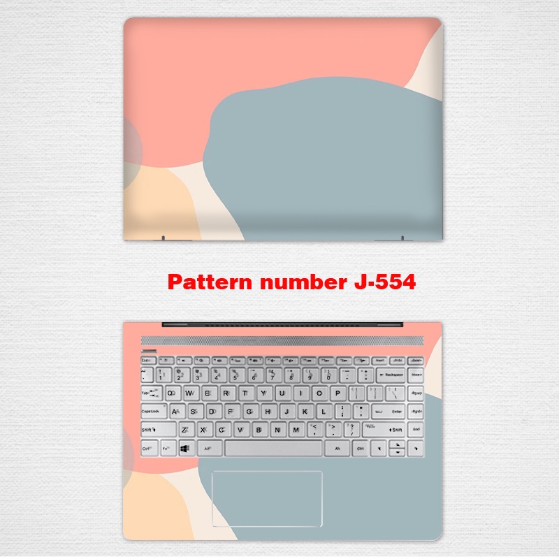 2 Pcs Stiker Pelindung Laptop Notebook UNIVERSAL 12 13 14 15.6 Inch 5 Slim 5 15 '' 15.6 Inch Bahan VINYL Warna Gradasi Lgbt05