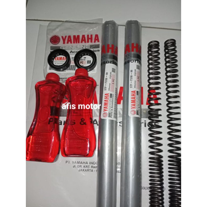As shock depan (5TP) komplit +per shock+ seal shock+ oli shock Jupiter z lama vega r
