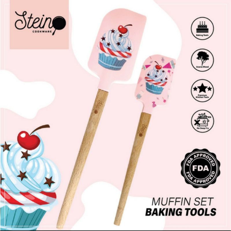 STEIN Spatula Donut STEINCOOKWARE Spatula Fry Day FRYDAY Steincookware Stein Spatula Muffin Baking set