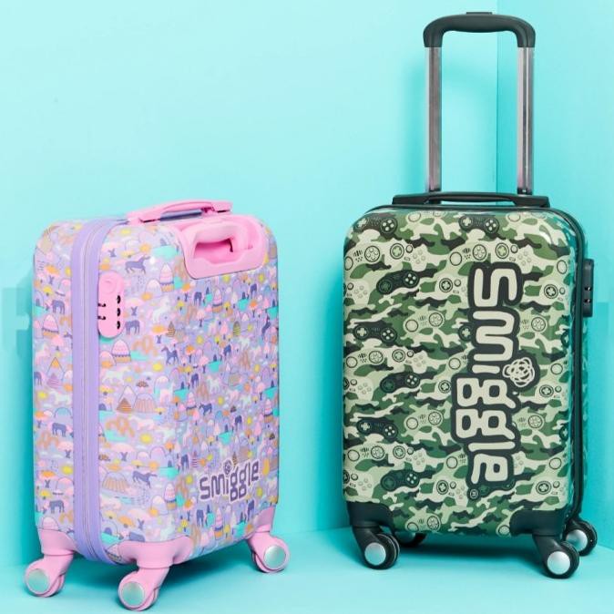 Smiggle Beam Four Wheel Travel Trolley Bag Koper Smiggle Original