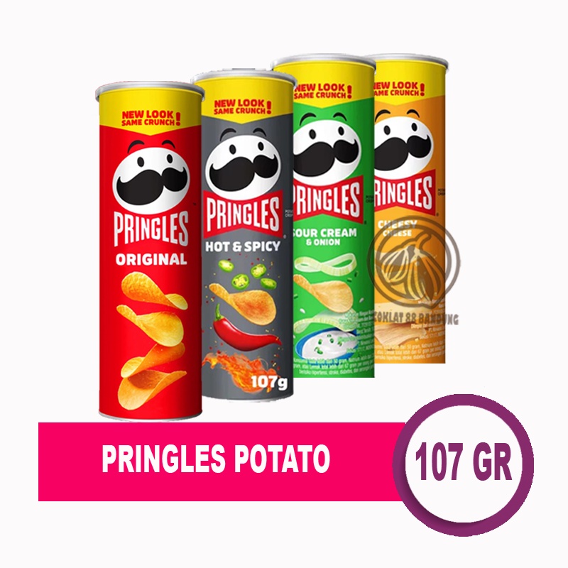 Jual Pringles Original 107gr Potato Crisps, Kerpik Kentang Potato Chips ...