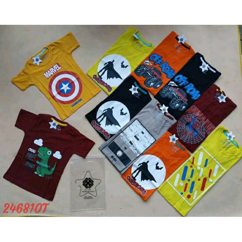 KAOS DISTRO ANAK LAKI LAKI 2-8 THN / KAOS ANAK TERLARIS/KAOS ANAK SUPERHERO/ KAOS ANAK TERBAIK