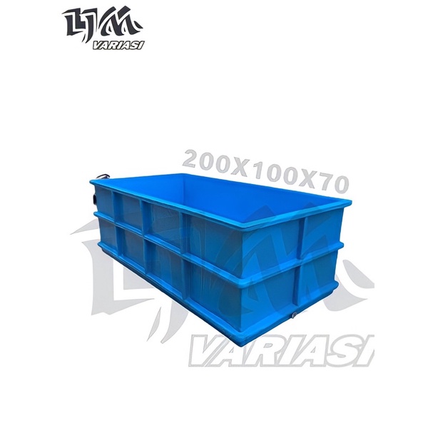 BAK IKAN FIBERGLASS 200x100x70