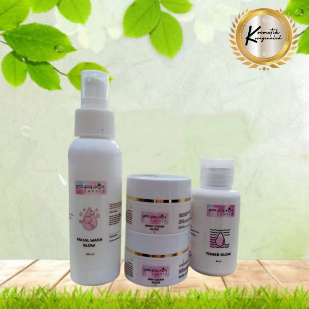 ♥ KOSMETIK ♥ PRM Luxury Glow Paket Skincare Bpom PRM Original Paket Set Kecantikan Skincare Untuk Ku