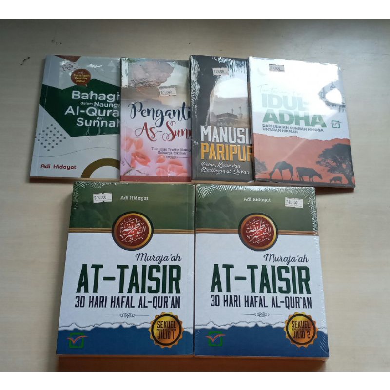 Kumpulan buku novel karya ust.adi hidayat