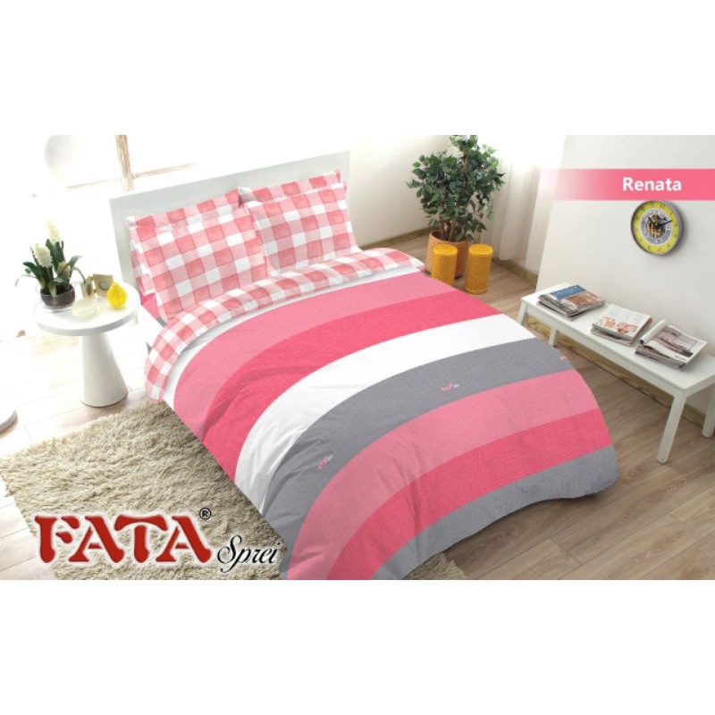 Bedcover Fata Set King Size 180x200 Motif Terbaru Seprai Anti Luntur