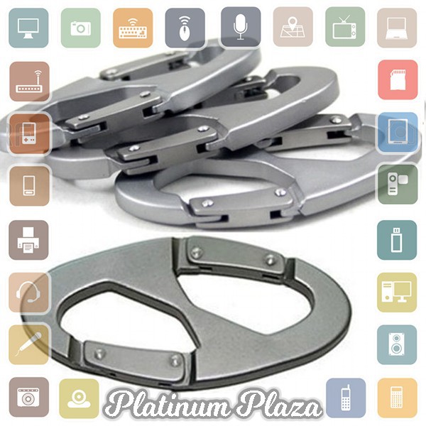 Carabiner Mountaineering 8 Shaped - L301218 - Silver`6E93V2-