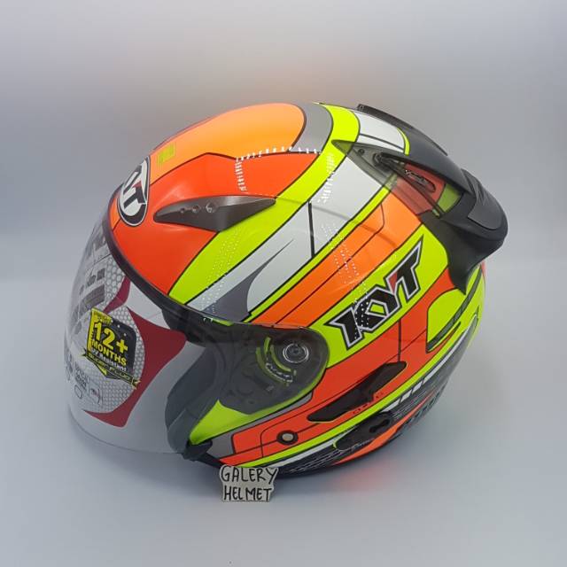 KYT galaxy slide SUPER FLUO ED #2 YEL FLUO/RED
