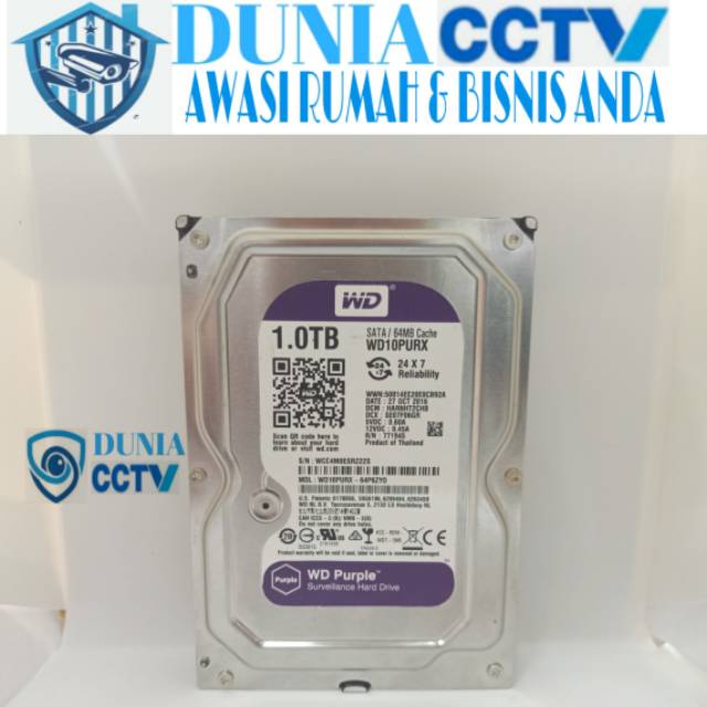 HARDDISK WD PURPLE 1TB (1000GB)