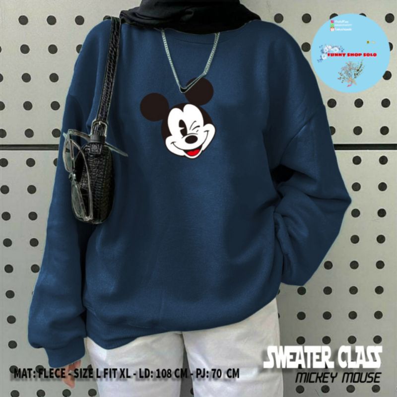 SWEATER MICKEY MOUSE WOMEN / SWEATER COUPLE PREMIUM / SWEATER MURAH SOLO / SWEATER DISTRO MICKEY MOU