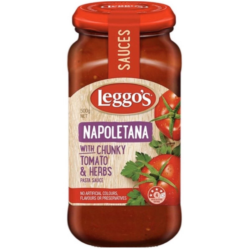 

Leggo's napoletana chunky tomatoes & herbs 500 gr
