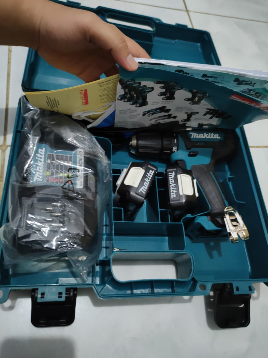 Mesin Bor Baterai Cordless Drill / Makita Df331 / Original Makita / Termurah / Dapet 2 Charge