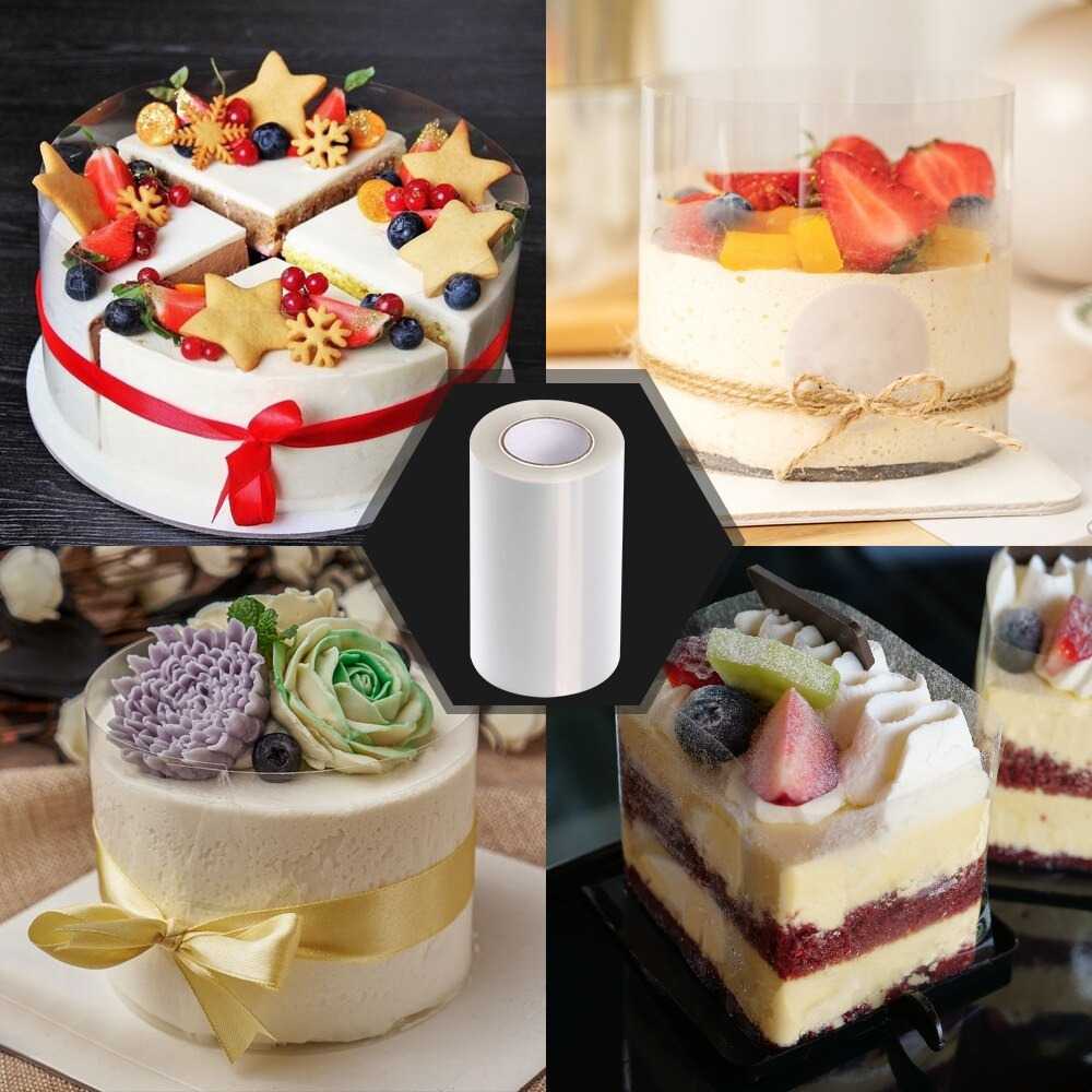 Film Transparant Kue Mousse Cake Surround Collar 15cm 10M MH08