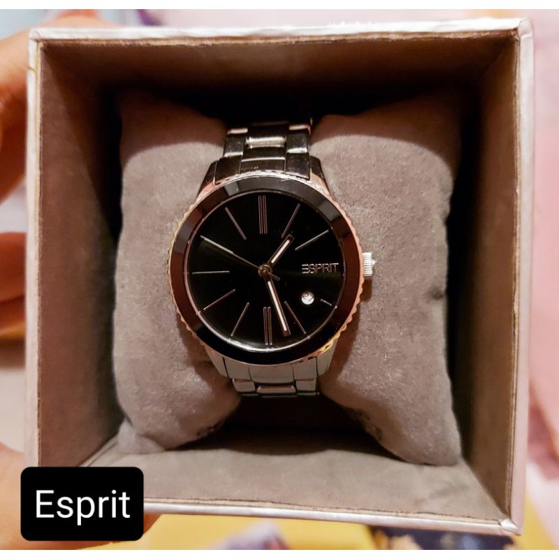 PRELOVED ESPRIT Original jam tangan wanita analog stainless steel