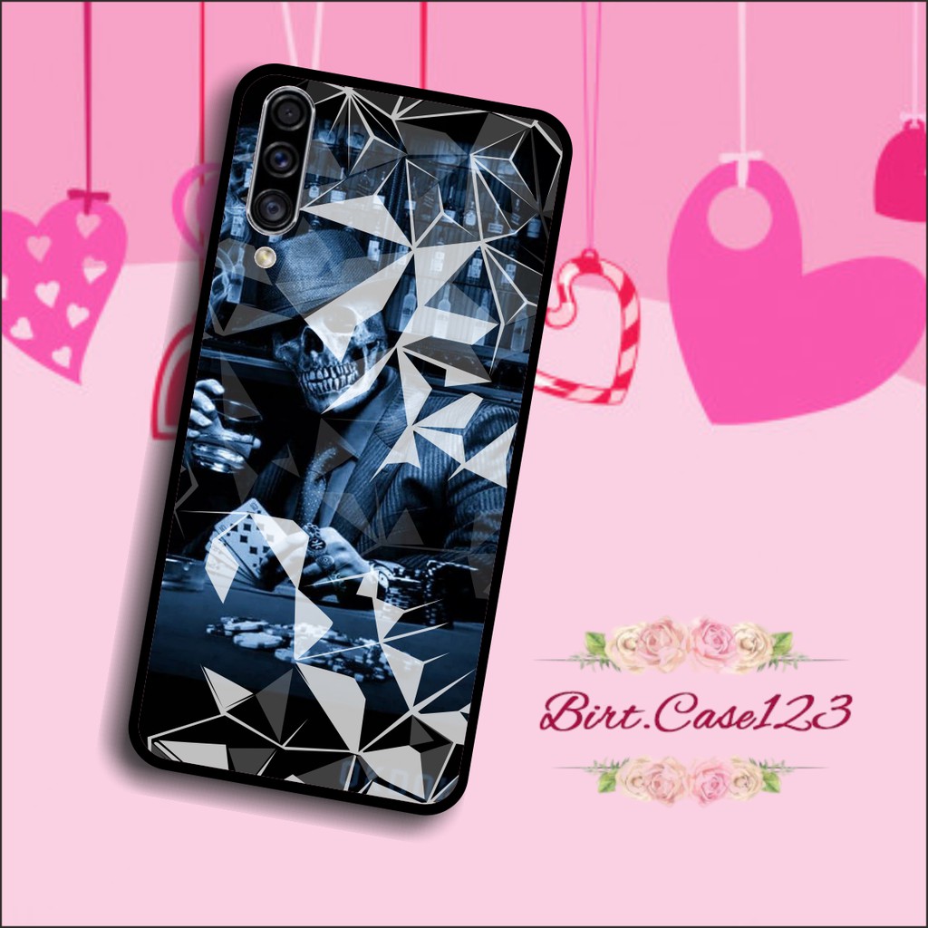 softcase diamond gambar SKULL Oppo A3s A1k A5 A9 2020 A7 F9 A5s A31 A52 A92 A37 A53 A83 F1s BC509