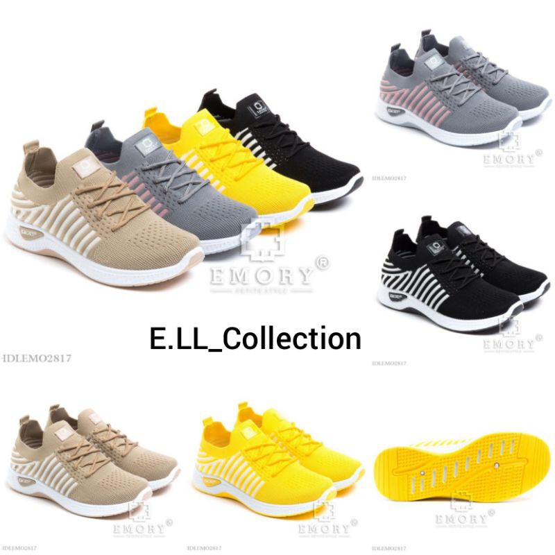 {XTRA ONGKIR} HDLEMO2817 EMORY Flyknit Sneakers