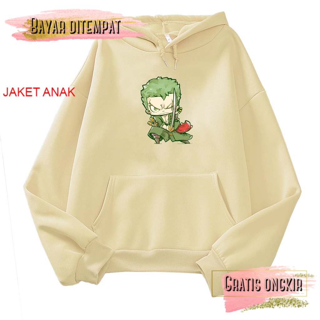 COD JAKET SWEATER M ANAK S SD KECIL Sweater hoodie anak laki laki ZORO jaket baju anak cowok cewek a