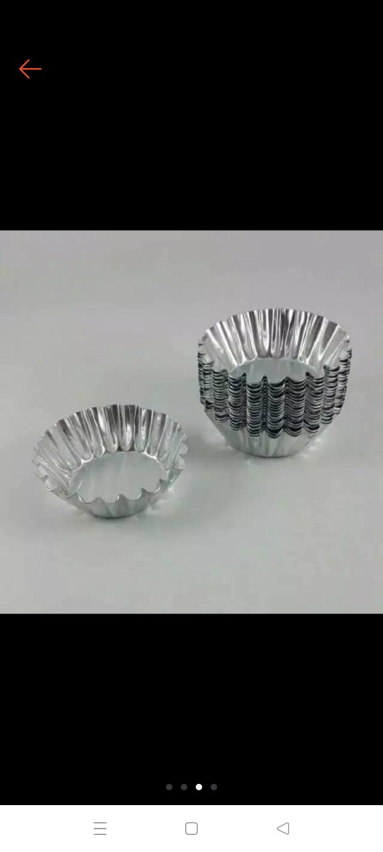 Cetakan Pie Mini Rata 20 Pcs Aluminium