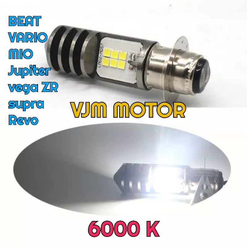 Lampu depan motor LED M2B H6 AC DC motor matic bebek