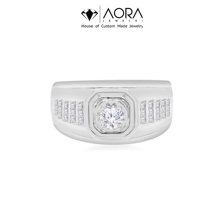 GIA Diamond Man Ring E Colour IF Clarity 9MR44