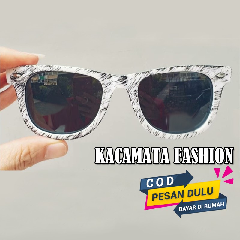 Kacamata Hitam Fashion Square Frame Corak Multicolor Kaca mata Gaya Kacamata Noramal Terlaris